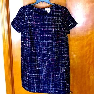 NWT Loft outlet navy tweed dress